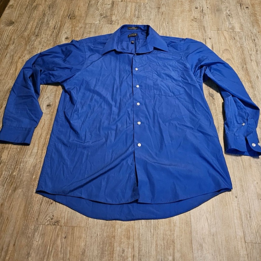 Blue long sleeve dress shirt